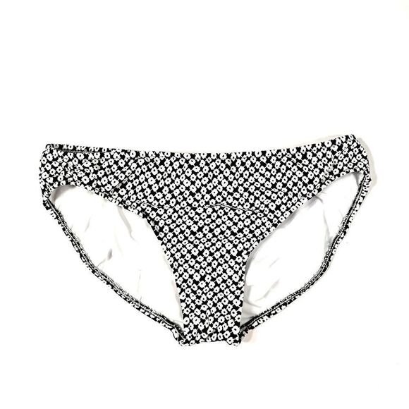 BLACK & WHITE BIKINI BOTTOM SIZE MEDIUM - Picture 1 of 5